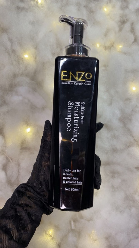 ست کراتین مو ENZO Brazilian Keratin Cure | شامپو، ماسک و روغن مو